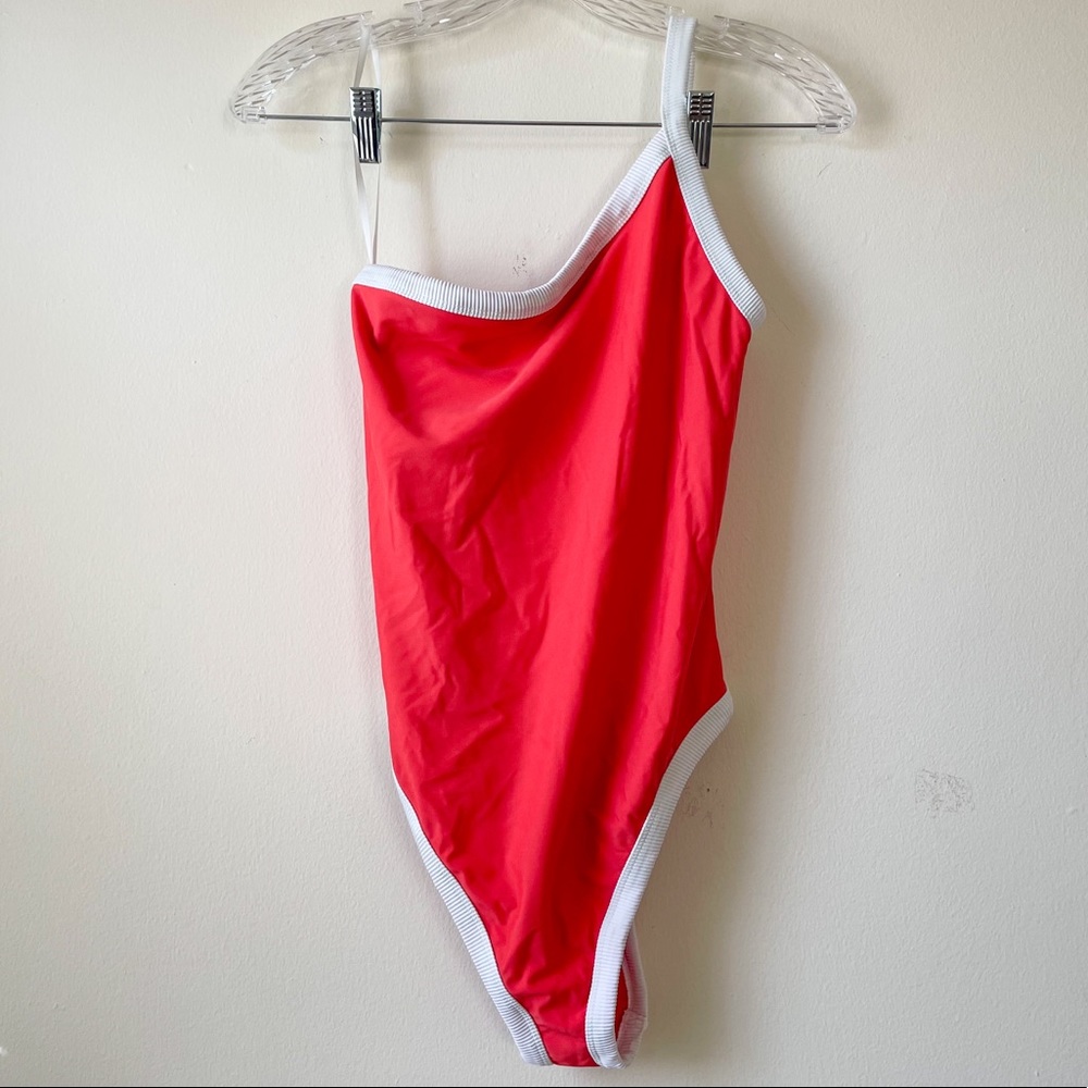 Aerie One Shoulder One Piece Swimsuit
